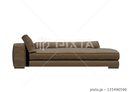 sofa isolate on a transparent background, interior furniture, 3D illustration, cg render 135490590