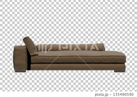 sofa isolate on a transparent background, interior furniture, 3D illustration, cg render sofa isolate on a transparent background, interior furniture, 3D illustration, cg render 135490590