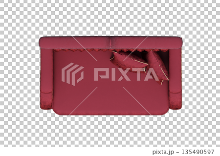 sofa isolate on a transparent background, interior furniture, 3D illustration, cg render sofa isolate on a transparent background, interior furniture, 3D illustration, cg render 135490597