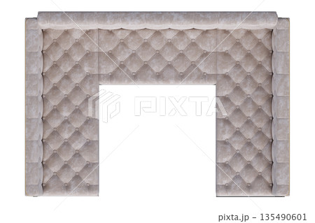 sofa isolate on a transparent background, interior furniture, 3D illustration, cg render 135490601