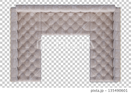 sofa isolate on a transparent background, interior furniture, 3D illustration, cg render 135490601