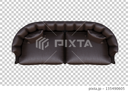 sofa isolate on a transparent background, interior furniture, 3D illustration, cg render sofa isolate on a transparent background, interior furniture, 3D illustration, cg render 135490605