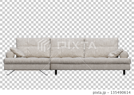sofa isolate on a transparent background, interior furniture, 3D illustration, cg render sofa isolate on a transparent background, interior furniture, 3D illustration, cg render 135490614