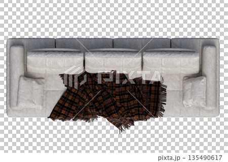 sofa isolate on a transparent background, interior furniture, 3D illustration, cg render sofa isolate on a transparent background, interior furniture, 3D illustration, cg render 135490617