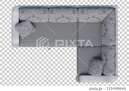 sofa isolate on a transparent background, interior furniture, 3D illustration, cg render sofa isolate on a transparent background, interior furniture, 3D illustration, cg render 135490648