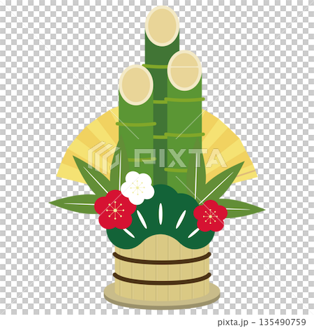 門松のイラスト素材 135490759