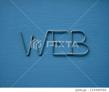 WEB(ウェブ) / Wire Art Word Illustration WEB(ウェブ) / Wire Art Word Illustration 135490769