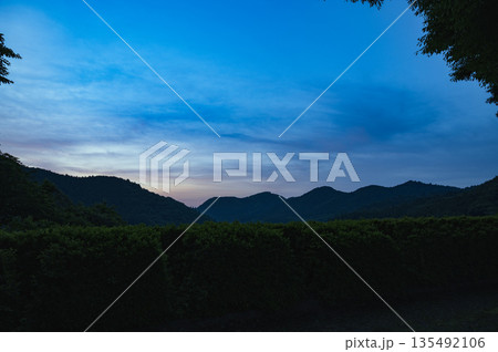 茨城 夜明け前の山里(常陸大宮市) 茨城 夜明け前の山里(常陸大宮市) 135492106