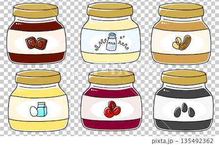 簡易瓶裝果醬套裝 2 - 純色 135492362