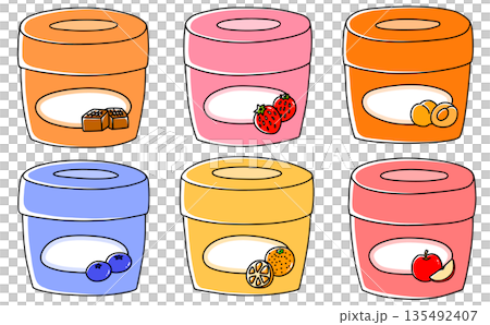 Simple and easy jam set in a cup 1 - solid color 135492407