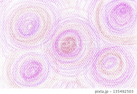 パステルカラーの手描き抽象画_円形をモチーフにしたイラストアート パステルカラーの手描き抽象画_円形をモチーフにしたイラストアート 135492503
