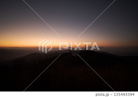 鰐塚山電波塔からの夕景 135493394