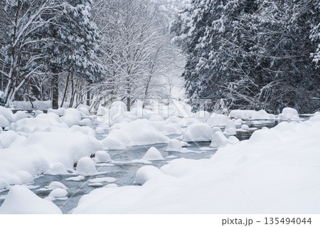 夕森渓谷(冬) 夕森渓谷(冬) 135494044