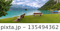 Lake Brienz shore in Iseltwald Switzerland 135494362
