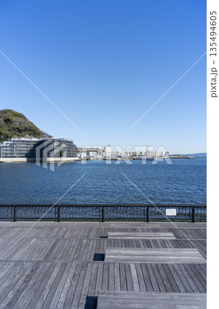 冬の神奈川県横須賀市浦賀 西浦賀の西浦賀みなと緑地(陸軍桟橋) 冬の神奈川県横須賀市浦賀 西浦賀の西浦賀みなと緑地(陸軍桟橋) 135494605