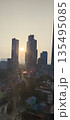 sunset over city 135495085