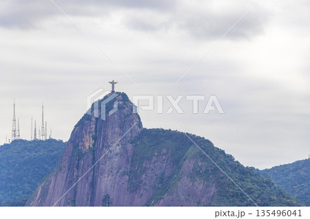 Christ the Redeemer on Corcovado mountain Rio de Janeiro Brazil. Christ the Redeemer on Corcovado mountain Rio de Janeiro Brazil. 135496041