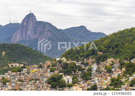Christ the Redeemer on Corcovado mountain Rio de Janeiro Brazil. Christ the Redeemer on Corcovado mountain Rio de Janeiro Brazil. 135496085