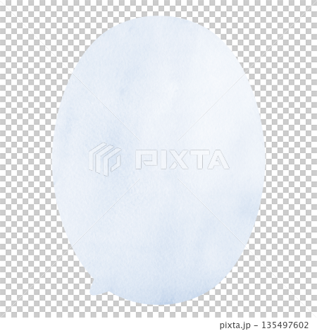 Refreshing and easy-to-use watercolor speech bubble illustration in blue 135497602