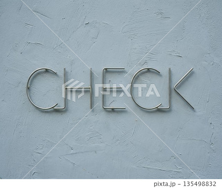 CHECK（確認） / Wire Art Word Illustrationのイラスト素材 [135498832] - PIXTA