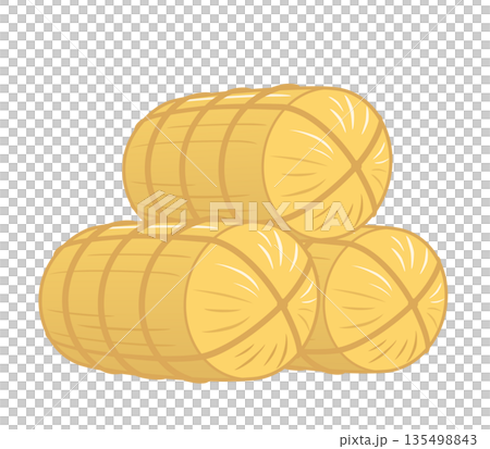 堆疊稻捆圖標 135498843