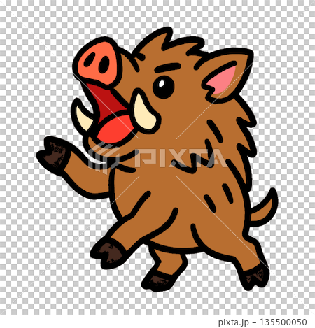 奔跑的野豬,微笑的野豬 奔跑的野豬,微笑的野豬 135500050