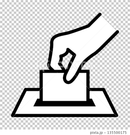 投票・選挙のイメージ アイコン ベクター素材 135500175