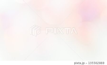 ふんわりキラキラ背景　ピンク色　桜色　玉ボケぼかしグラデーション 135502869