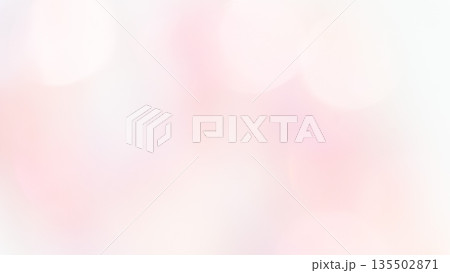 ふんわりキラキラ背景 ピンク色 桜色 玉ボケぼかしグラデーション ふんわりキラキラ背景 ピンク色 桜色 玉ボケぼかしグラデーション 135502871