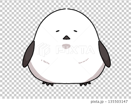 落ち込んでいるシマエナガ 135503147