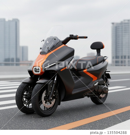 【AI生成】三輪ミニカーデザイン - トライクル 【AI生成】三輪ミニカーデザイン - トライクル 135504288