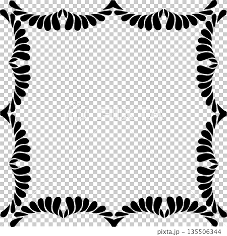 Vintage black decorative vector frame in Gothic style - elegant vector frame on white background, EPS10, hallowen, crismes. Vintage black decorative vector frame in Gothic style - elegant vector frame on white background, EPS10, hallowen, crismes. 135506344