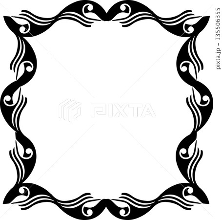 Vintage black decorative vector frame in Gothic style - elegant vector frame on white background, EPS10, hallowen, crismes. Vintage black decorative vector frame in Gothic style - elegant vector frame on white background, EPS10, hallowen, crismes. 135506355