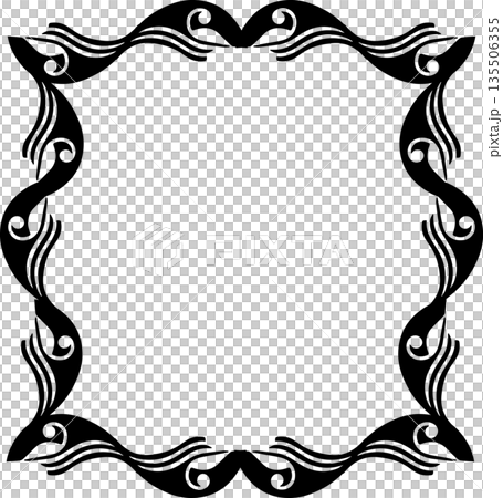 Vintage black decorative vector frame in Gothic style - elegant vector frame on white background, EPS10, hallowen, crismes. Vintage black decorative vector frame in Gothic style - elegant vector frame on white background, EPS10, hallowen, crismes. 135506355