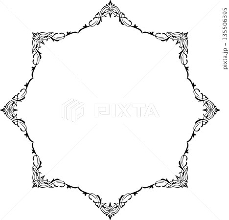 Vintage black decorative vector frame in Gothic style - elegant vector frame on white background, EPS10, hallowen, crismes. Vintage black decorative vector frame in Gothic style - elegant vector frame on white background, EPS10, hallowen, crismes. 135506395