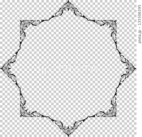 Vintage black decorative vector frame in Gothic style - elegant vector frame on white background, EPS10, hallowen, crismes. Vintage black decorative vector frame in Gothic style - elegant vector frame on white background, EPS10, hallowen, crismes. 135506395