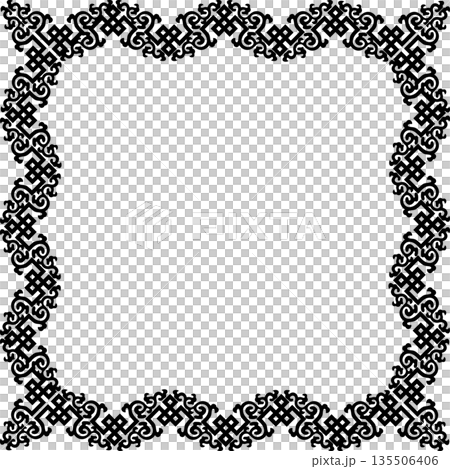Vintage black decorative vector frame in Gothic style - elegant vector frame on white background, EPS10, hallowen, crismes. Vintage black decorative vector frame in Gothic style - elegant vector frame on white background, EPS10, hallowen, crismes. 135506406