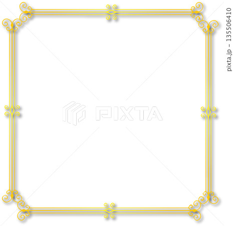 Vintage gold decorative vector frame in Gothic style - elegant vector frame on white background, EPS10, hallowen, crismes. Vintage gold decorative vector frame in Gothic style - elegant vector frame on white background, EPS10, hallowen, crismes. 135506410