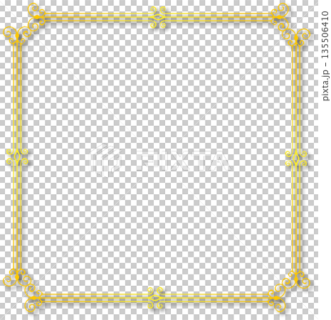 Vintage gold decorative vector frame in Gothic style - elegant vector frame on white background, EPS10, hallowen, crismes. Vintage gold decorative vector frame in Gothic style - elegant vector frame on white background, EPS10, hallowen, crismes. 135506410