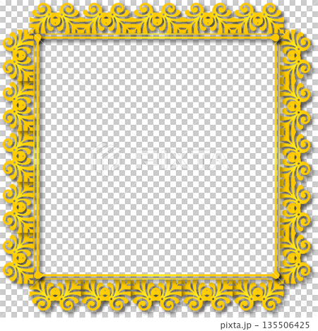 Vintage gold decorative vector frame in Gothic style - elegant vector frame on white background, EPS10, hallowen, crismes. Vintage gold decorative vector frame in Gothic style - elegant vector frame on white background, EPS10, hallowen, crismes. 135506425