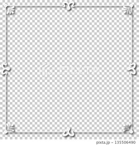 Vintage white decorative vector frame in Gothic style - elegant vector frame on white background, EPS10, hallowen, crismes. Vintage white decorative vector frame in Gothic style - elegant vector frame on white background, EPS10, hallowen, crismes. 135506490