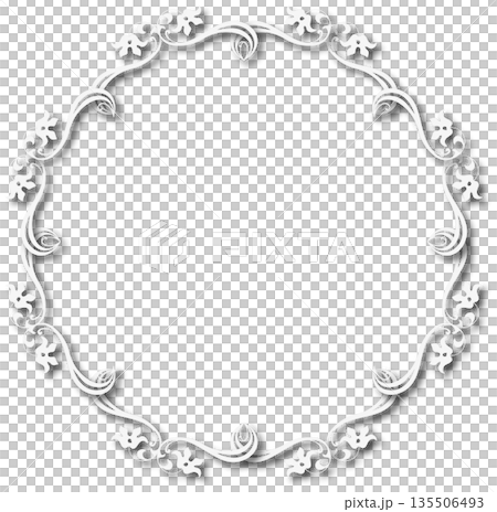 Vintage white decorative vector frame in Gothic style - elegant vector frame on white background, EPS10, hallowen, crismes. Vintage white decorative vector frame in Gothic style - elegant vector frame on white background, EPS10, hallowen, crismes. 135506493