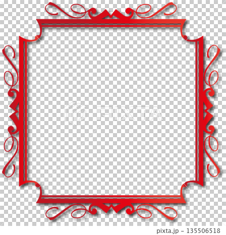 Vintage red decorative vector frame in Gothic style - elegant vector frame on white background, EPS10, hallowen, crismes. Vintage red decorative vector frame in Gothic style - elegant vector frame on white background, EPS10, hallowen, crismes. 135506518