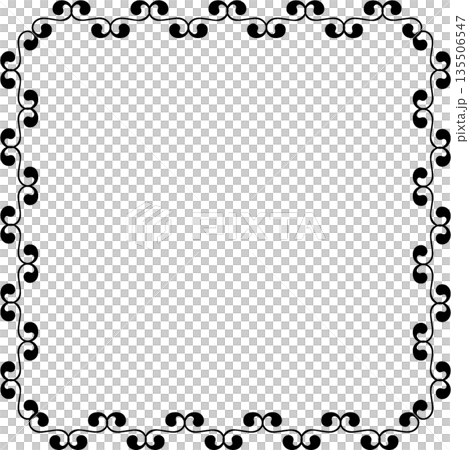 Vintage decorative vector frame in Gothic style - elegant vector frame on white background, EPS10, hallowen, crismes. Vintage decorative vector frame in Gothic style - elegant vector frame on white background, EPS10, hallowen, crismes. 135506547