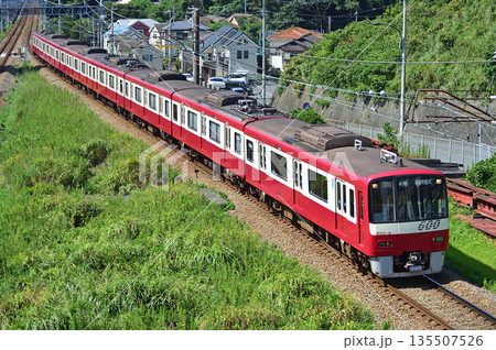 京急久里浜線　京急長沢－YRP野比　京急　600形　603編成 135507526