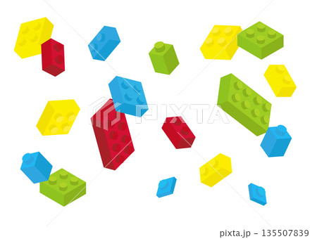 カラフルなブロックのセット 135507839