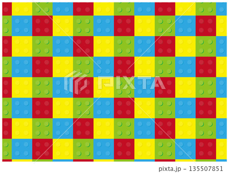 カラフルなブロックの背景素材 カラフルなブロックの背景素材 135507851