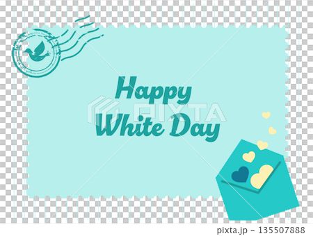 Cute frame for white day 135507888