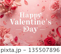 バレンタインの背景 135507896