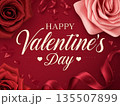 バレンタインの背景 135507899